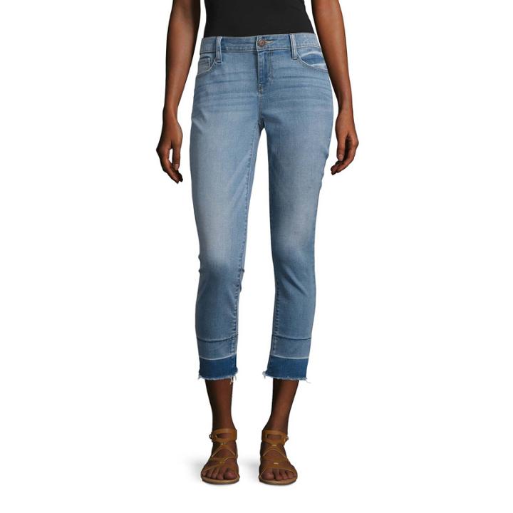 Belle + Sky Release Hem Crop Jeans