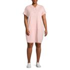 Xersion Short Sleeve Shirt Dress - Plus