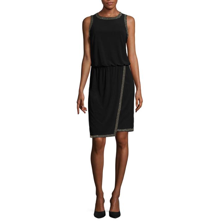Scarlett Sleeveless Embellished Asymmetrical Dress - Tall