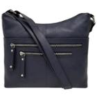 East 5th Leather Front Zip Crossbody Bag