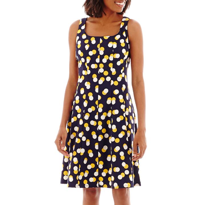 Ronni Nicole Sleeveless Printed Fit-and-flare Dress