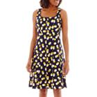 Ronni Nicole Sleeveless Printed Fit-and-flare Dress