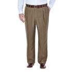 Haggar Classic Fit Pleated Pants-big And Tall