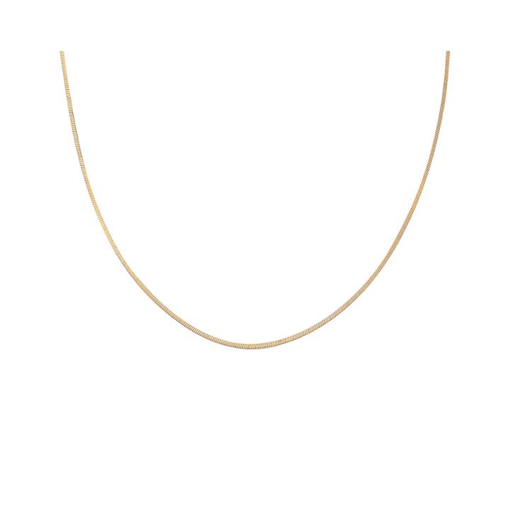 Gold Over Sterling Silver 20 Square Snake Chain