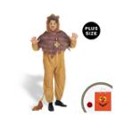 The Wizard Of Oz - Cowardly Lion Adult Plus Costume - Plus Size