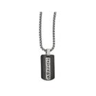 Edward Mirell Black Ti&trade; Mens Stainless Steel Titanium Pendant Necklace