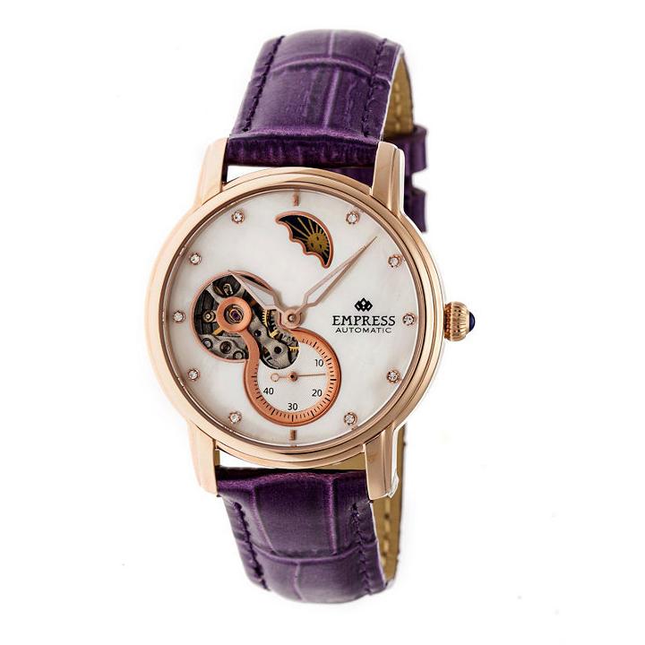 Empress Unisex Purple Strap Watch-empem1208