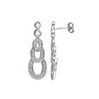1/4 Ct. T.w. Diamond Sterling Silver Infinity Drop Earrings