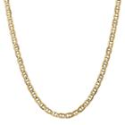 14k Gold Solid Anchor 24 Inch Chain Necklace