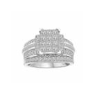 Womens 2 Ct. T.w. Princess White Diamond 14k Gold Engagement Ring