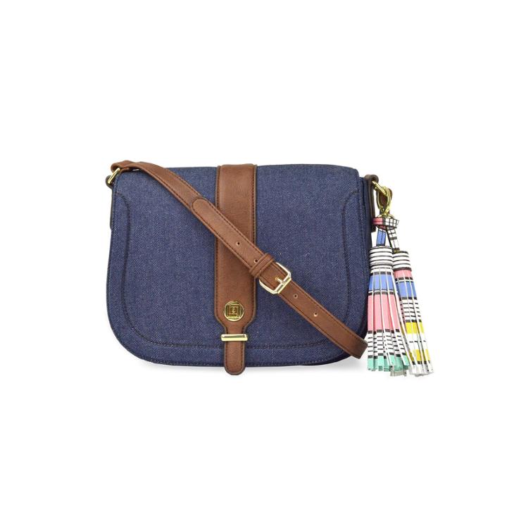 Liz Claiborne Jenny Flap Saddle Shoulder Bag