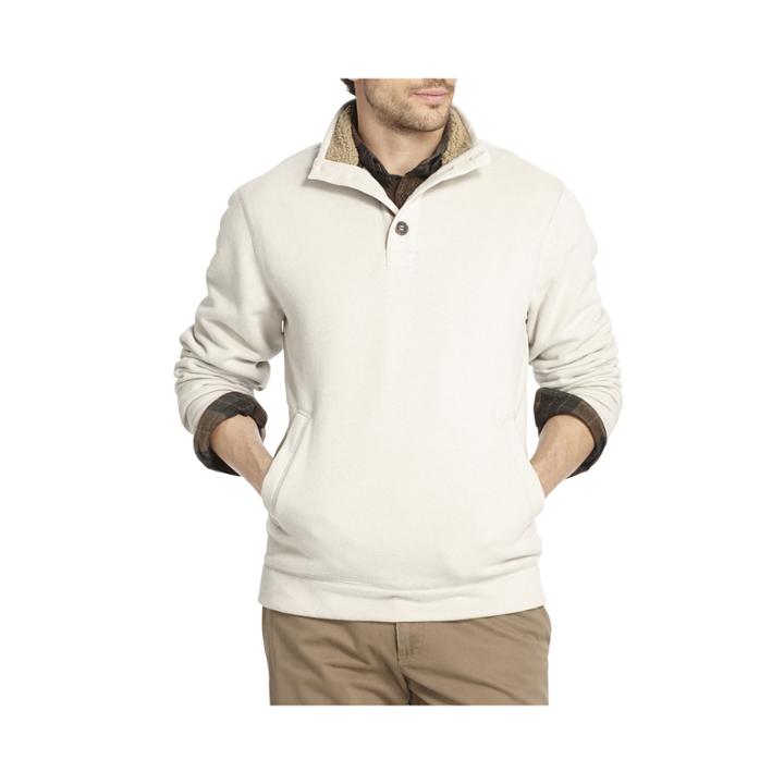 Arrow Fleece Pullover With Sherpa-lined Collar