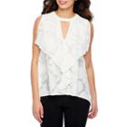 Bold Elements Jacquard Cold Shoulder Top