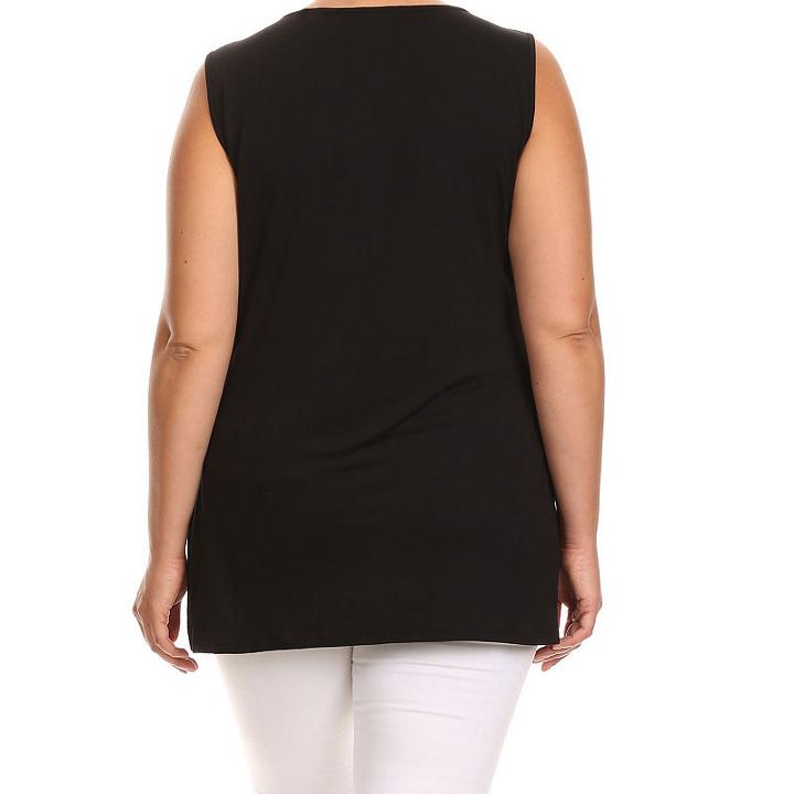 Kaily K. Sleeveless Tunic With Studs - Plus