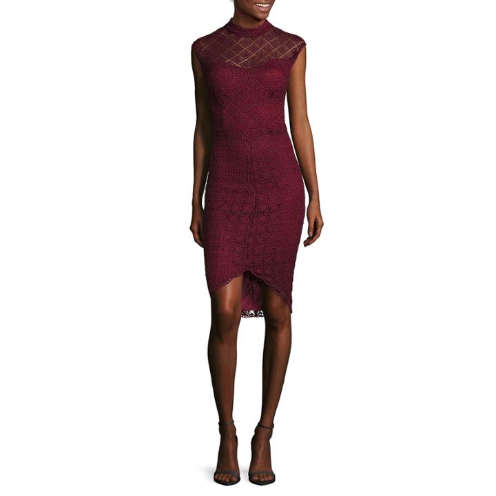 Bisou Bisou Cap-sleeve Lace Dress