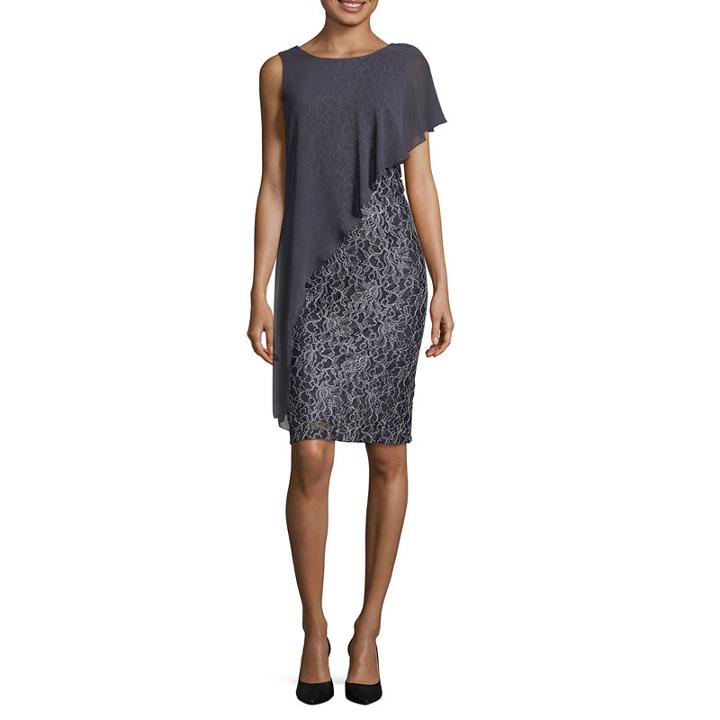 Scarlett Sleeveless Pattern Shift Dress - Tall
