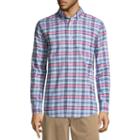 St. John's Bay Long Sleeve Checked Button-front Shirt