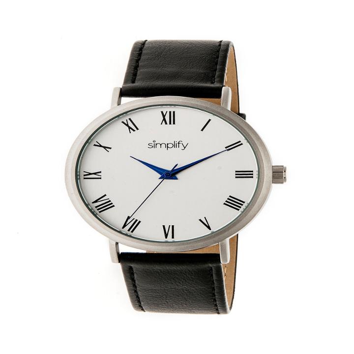 Simplify Unisex Black Strap Watch-sim2901