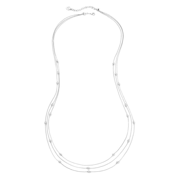 Liz Claiborne Silver-tone 3-row Layered Necklace