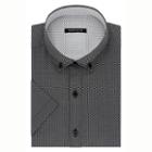 Van Heusen Short Sleeve Woven Pattern Dress Shirt - Slim