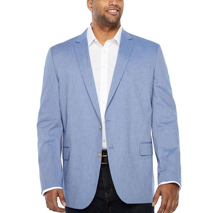 Stafford Classic Fit Woven Sport Coat - Big And Tall