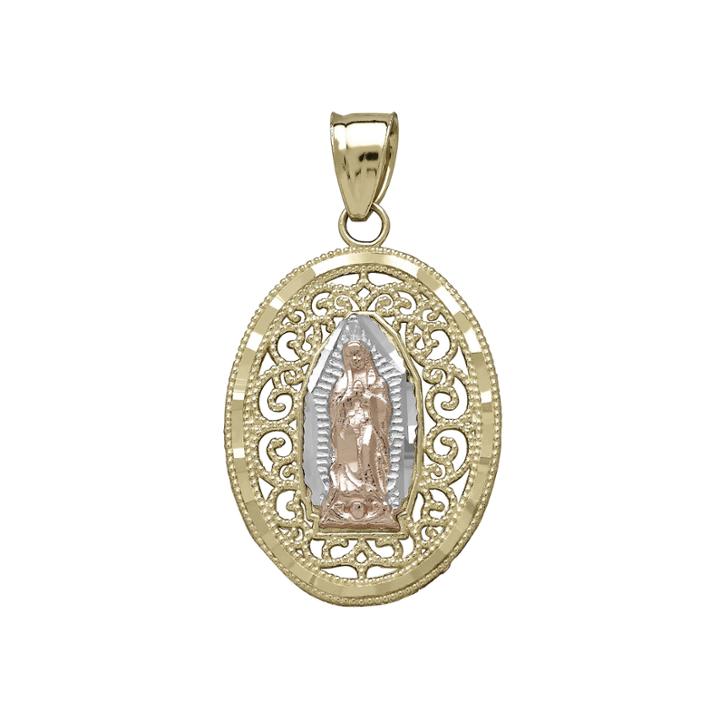 Tesoro&trade; Tri-color Our Lady Of Guadalupe Pendant