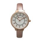 Olivia Pratt Womens Rose Goldtone Strap Watch-513990rosegold