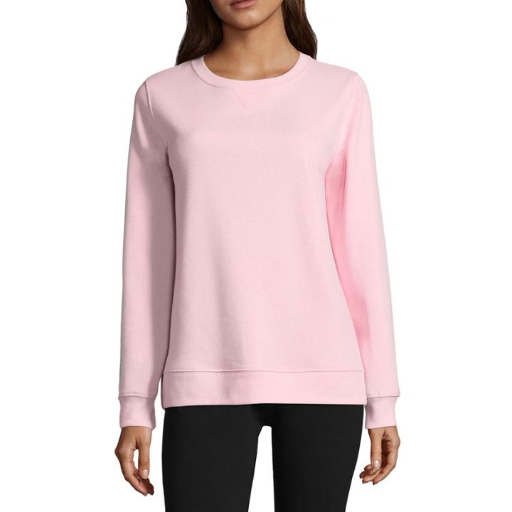 St. John's Bay Active Long Sleeve Sweatshirt-petites