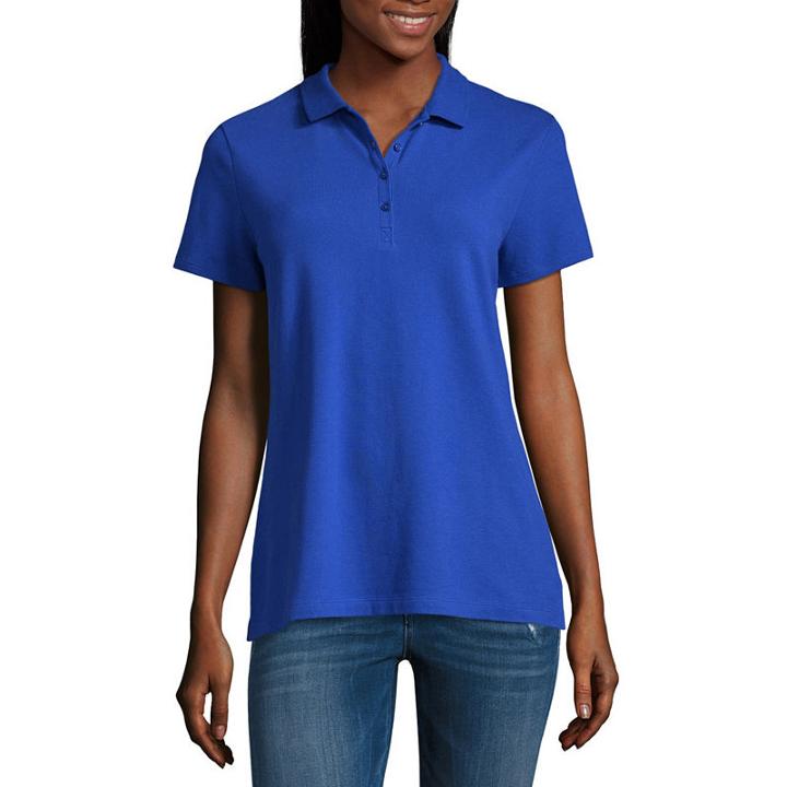 St. John's Bay Short Sleeve Polo - Tall
