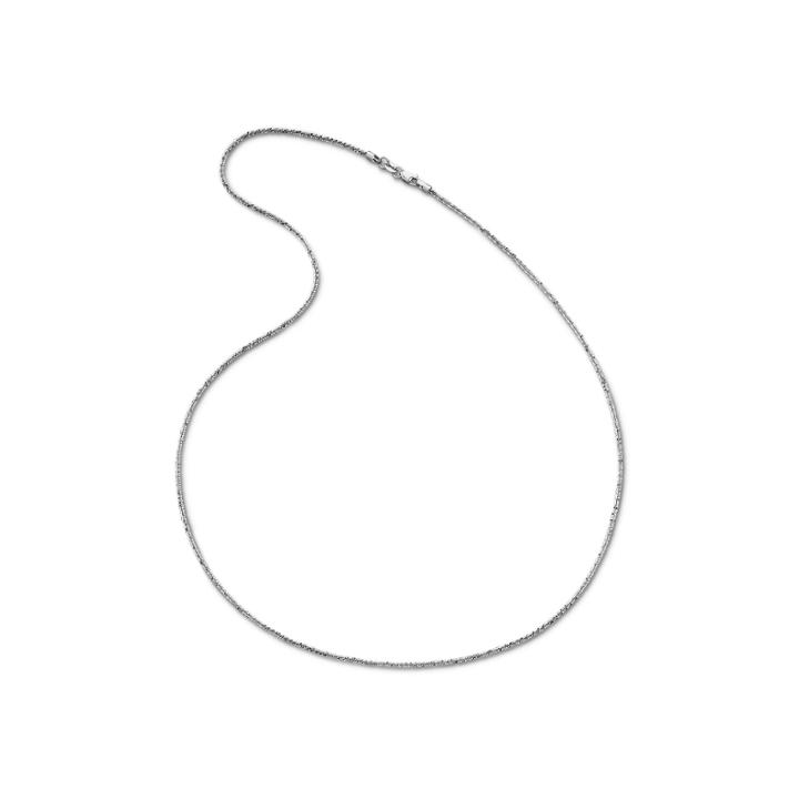 14k White Gold 16-20 1.4mm Crisscross Chain