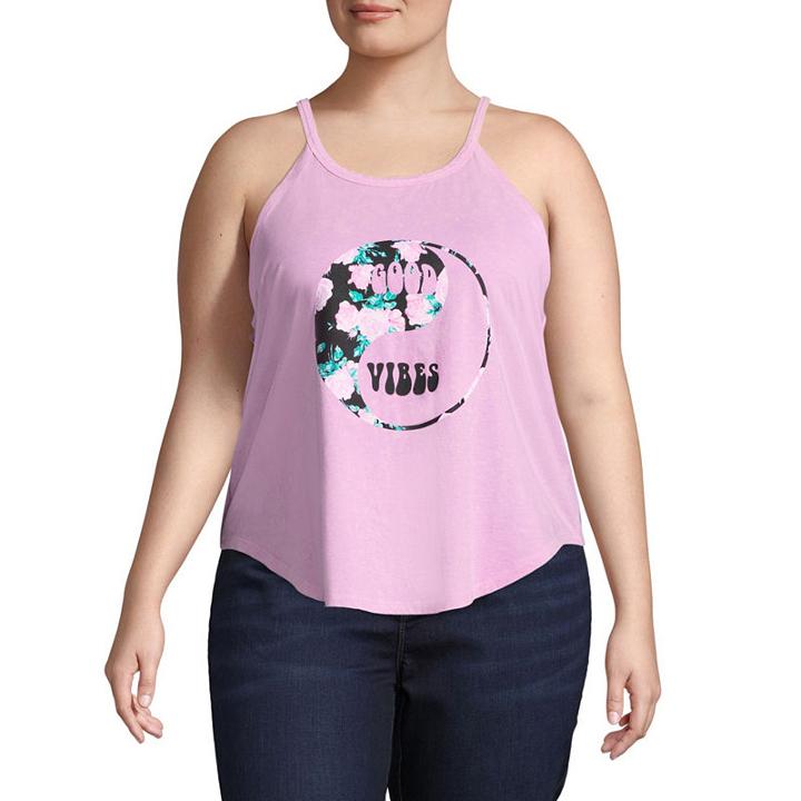Jersey Tank Top-juniors Plus