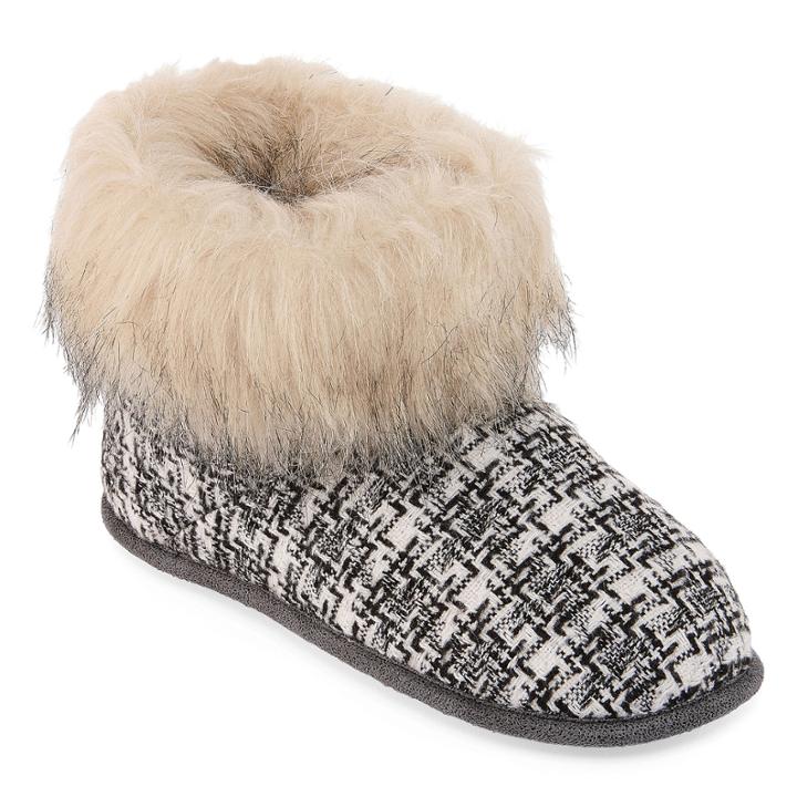 Cuddl Duds Wool Blend Bootie Slippers