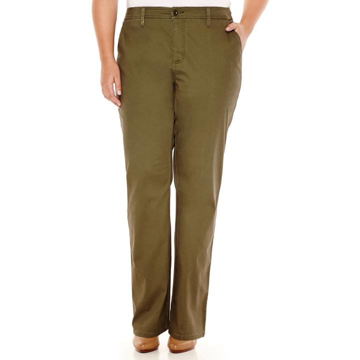 St. John's Bay Bedford Twill Pants - Plus