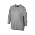 Nike Long Sleeve Crew Neck T-shirt-womens Plus