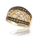 Grand Sample Sale By Le Vian Chocolatier Chocolate & Vanilla Diamonds Ring In 14k Honey Gold