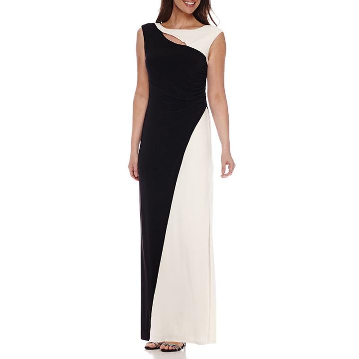 Scarlett Sleeveless Colorblock Formal Gown