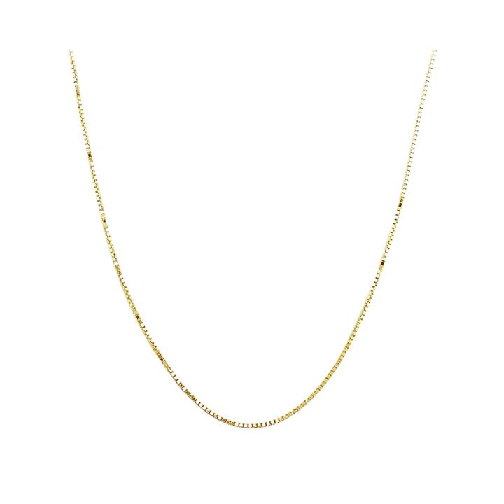 14k Yellow Gold 18 Semi-solid Box Chain