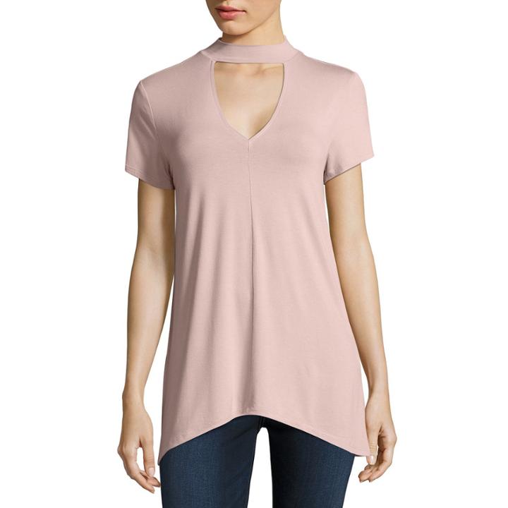 A.n.a Short Sleeve Choker Tee