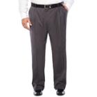 Stafford Woven Suit Pleated Pants-portly