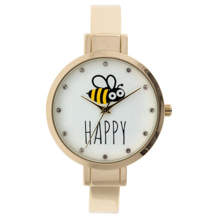 Mixit Womens Gold Tone Bangle Watch-jcp2977gbe
