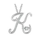 Love In Motion&trade; Diamond-accent Sterling Silver K Pendant Necklace