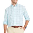 Izod Long Sleeve Premium Essential Windowpane Button-front Shirt