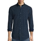 St. John's Bay Long-sleeve Printed Chambray Sport Shirt