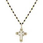1928 Symbols Of Faith Religious Jewelry Womens White Pendant Necklace