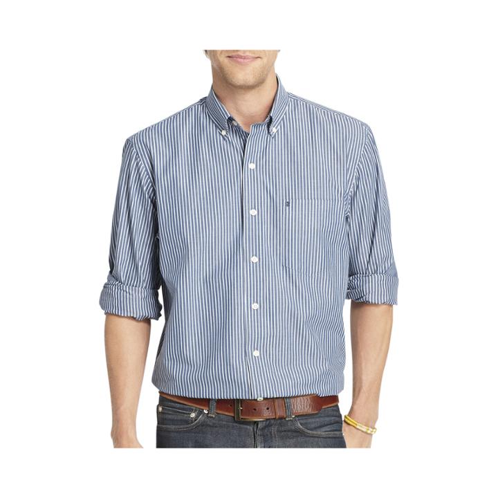 Izod Long-sleeve Striped Woven Shirt