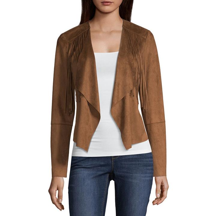 A.n.a Fringe Suede Jacket