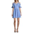 Disney Princess Elbow Sleeve Embellished Fit & Flare Dress-juniors
