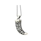 Mens Stainless Steel Antiqued Fancy Claw Pendant