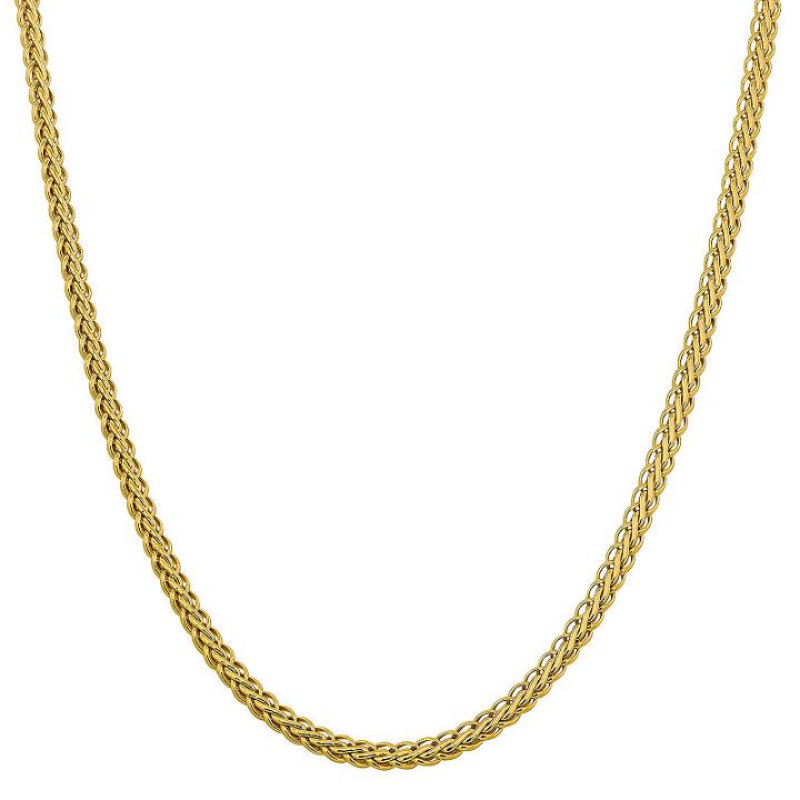 Semisolid Wheat 18 Inch Chain Necklace
