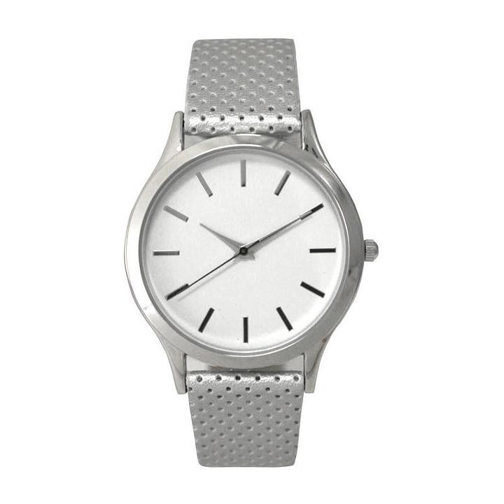 Olivia Pratt Womens Silver Tone Strap Watch-a916346silver